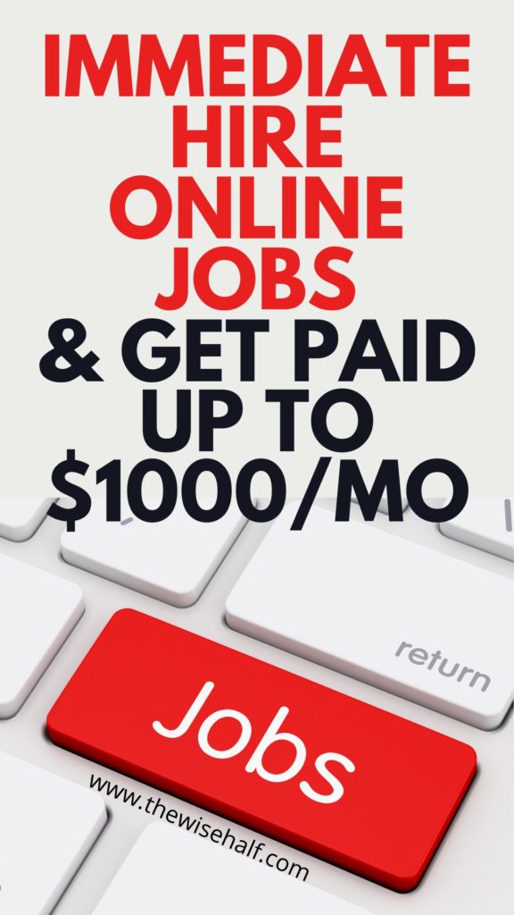 Immediate Hire Work From Home Jobs Start A New Career Today! The