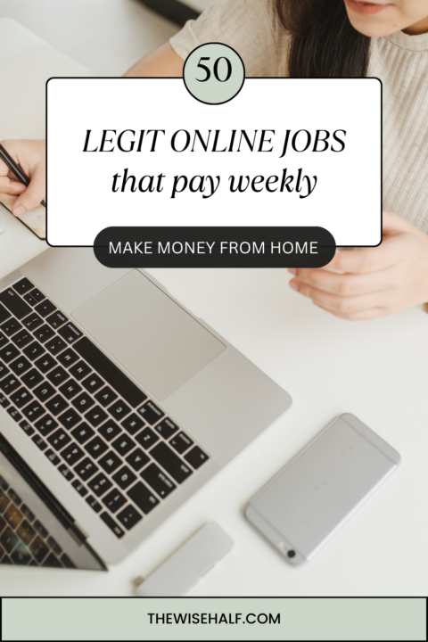 50 Legit Online Jobs That Pay Weekly. Start Working From Home. - The ...